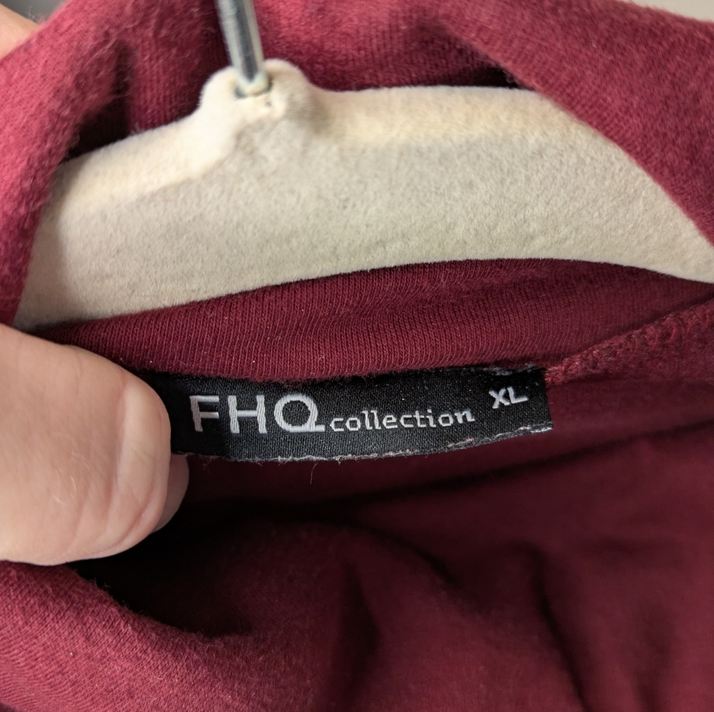 FHQ Collection Maroon Turtleneck Dress - Picture 3 of 4